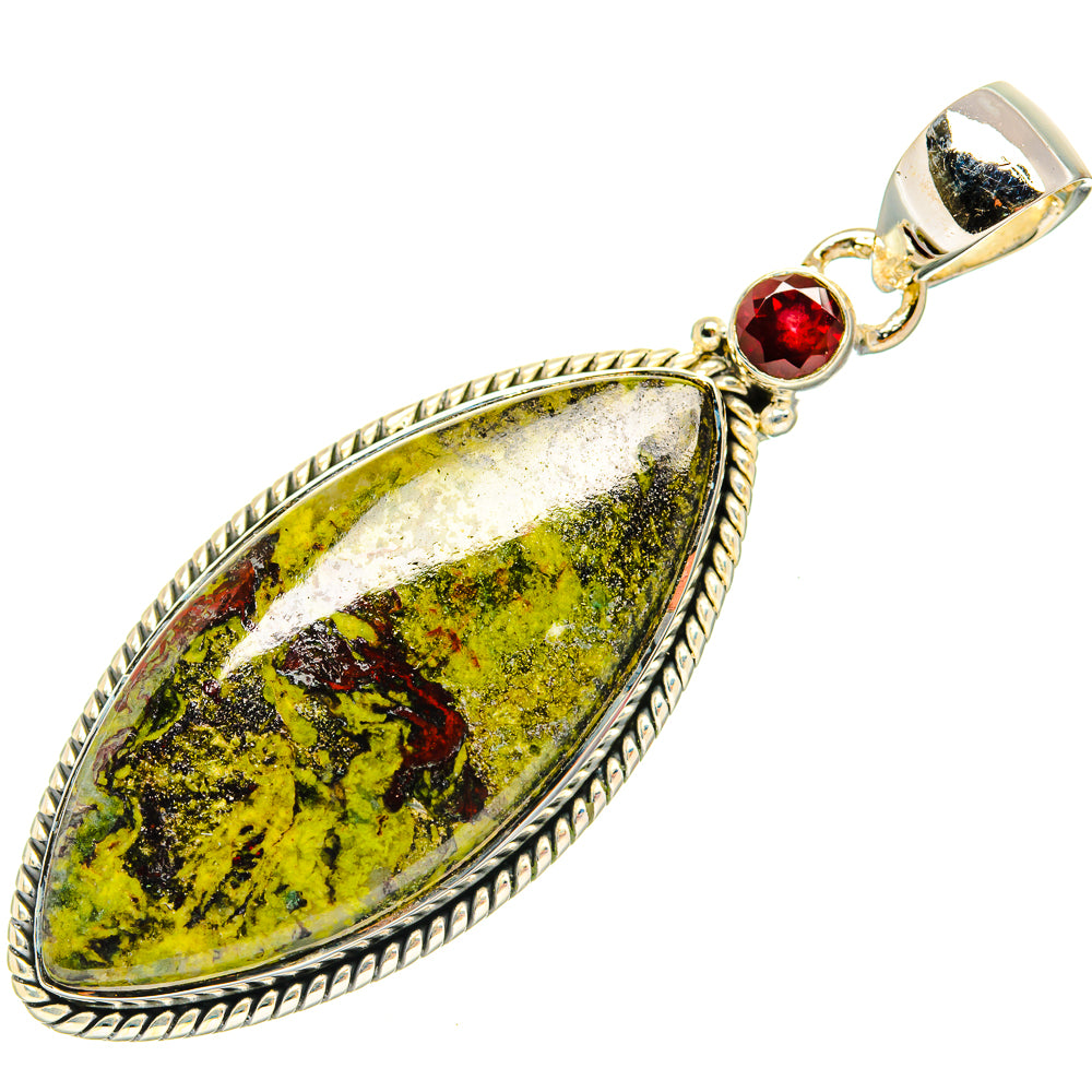 Rainforest Jasper Pendants handcrafted by Ana Silver Co - PD31162 - Photo 2