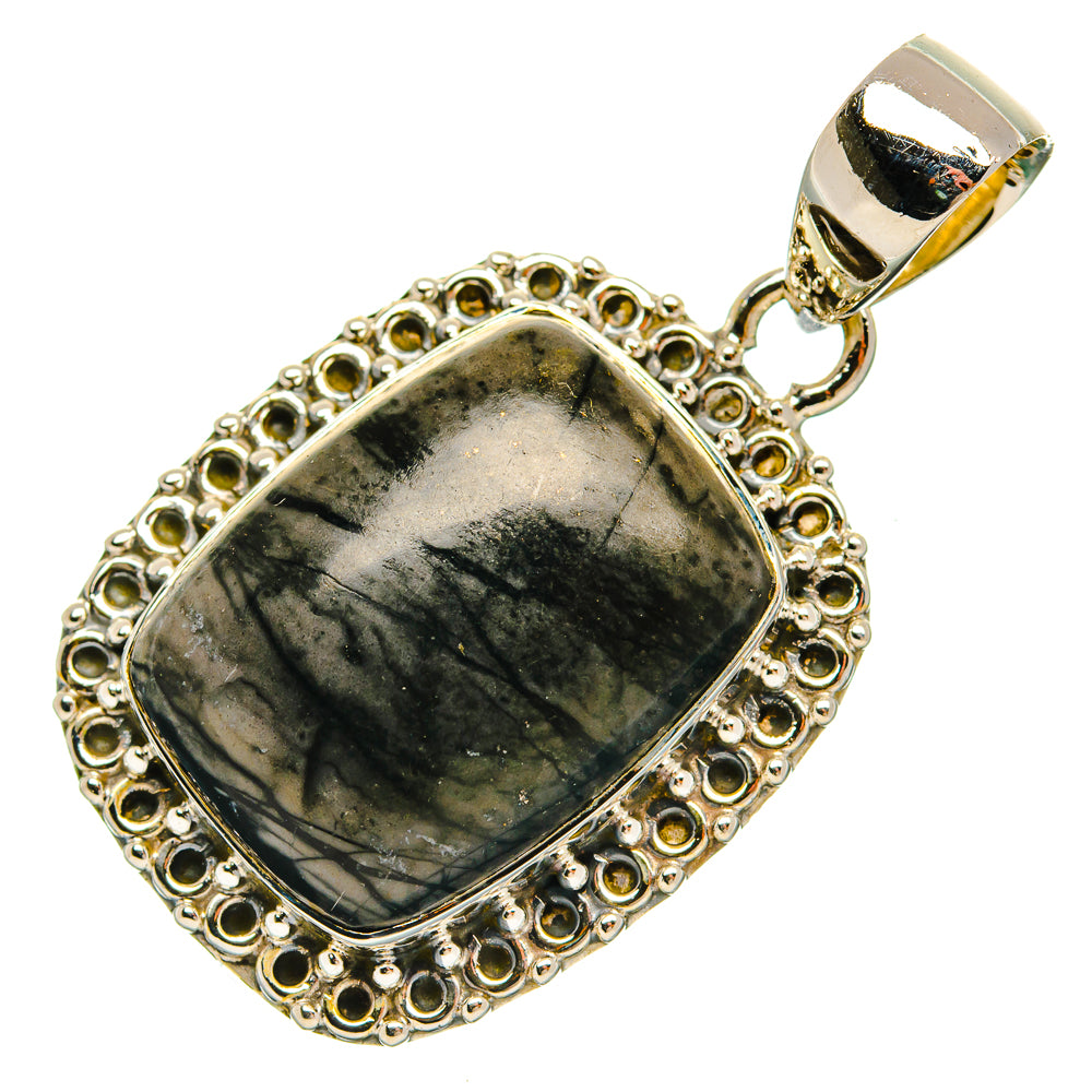 Picasso Jasper Pendants handcrafted by Ana Silver Co - PD31164 - Photo 2