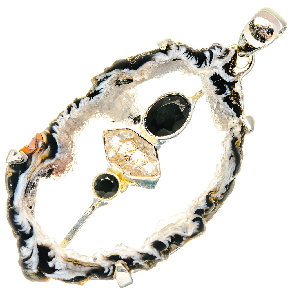 Geode Slice Pendants handcrafted by Ana Silver Co - PD31166 - Photo 2