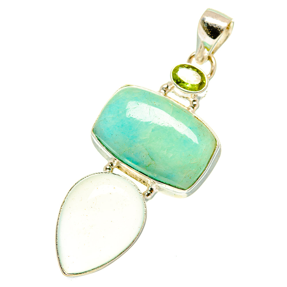 Aquamarine Pendants handcrafted by Ana Silver Co - PD3117