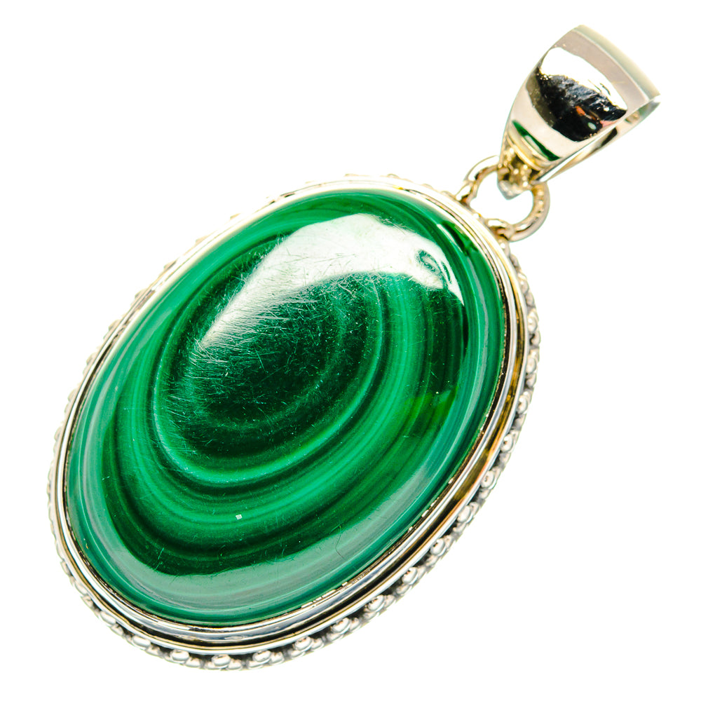 Malachite Pendants handcrafted by Ana Silver Co - PD31185 - Photo 2
