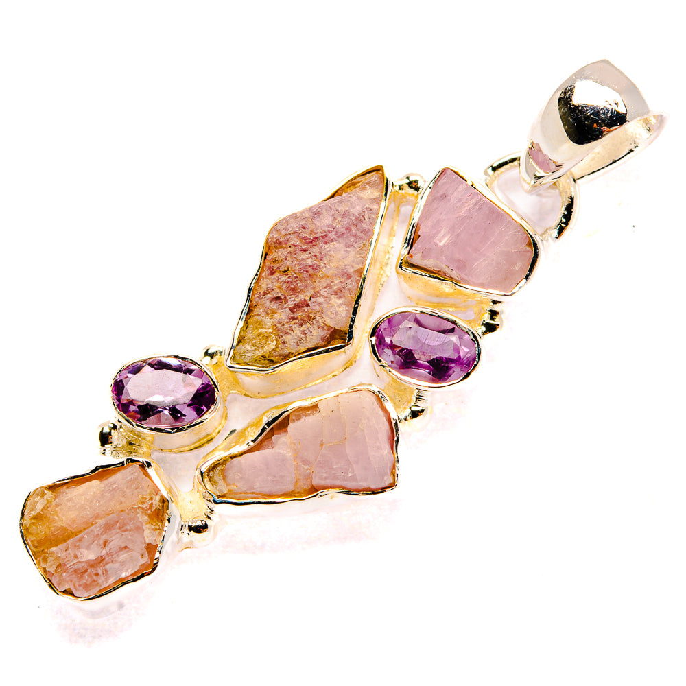 Kunzite Pendants handcrafted by Ana Silver Co - PD31226 - Photo 2