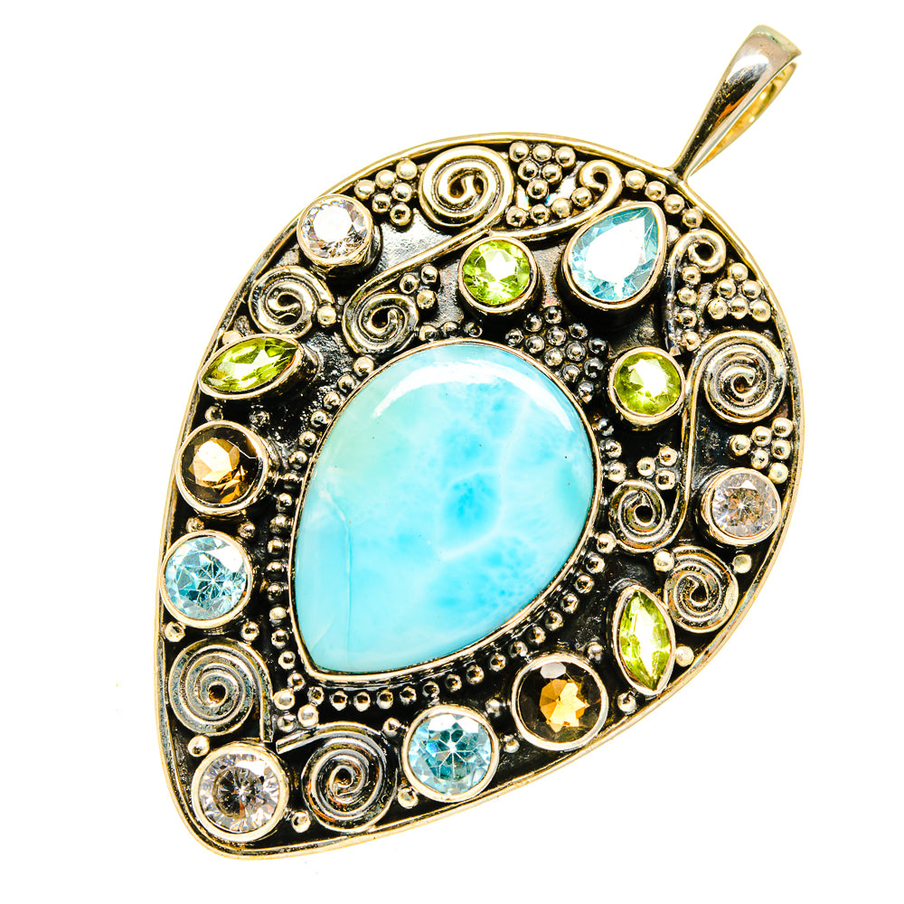 Larimar Pendants handcrafted by Ana Silver Co - PD3132