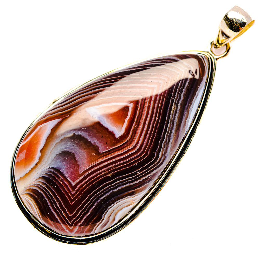 Botswana Agate Pendants handcrafted by Ana Silver Co - PD31331 - Photo 2