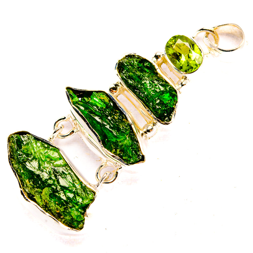 Chrome Diopside Pendants handcrafted by Ana Silver Co - PD31354 - Photo 2