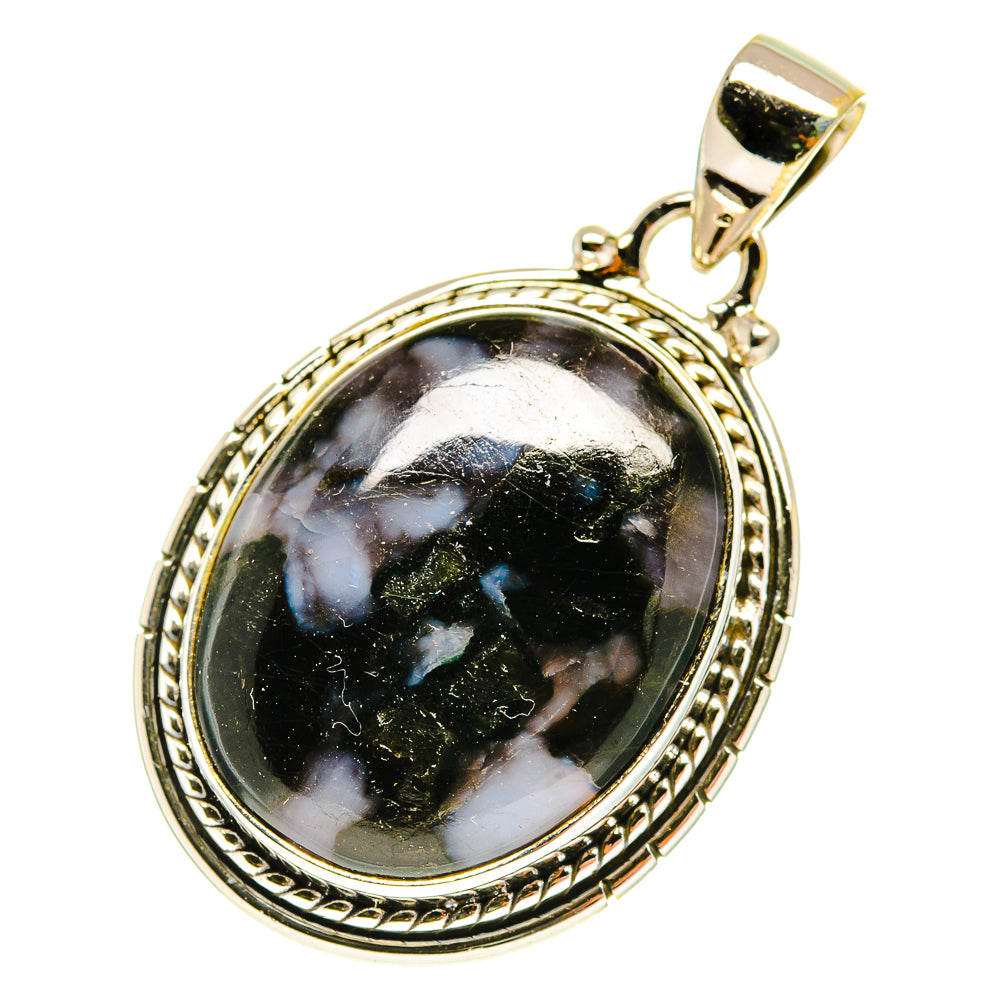 Gabbro Stone Pendants handcrafted by Ana Silver Co - PD3136