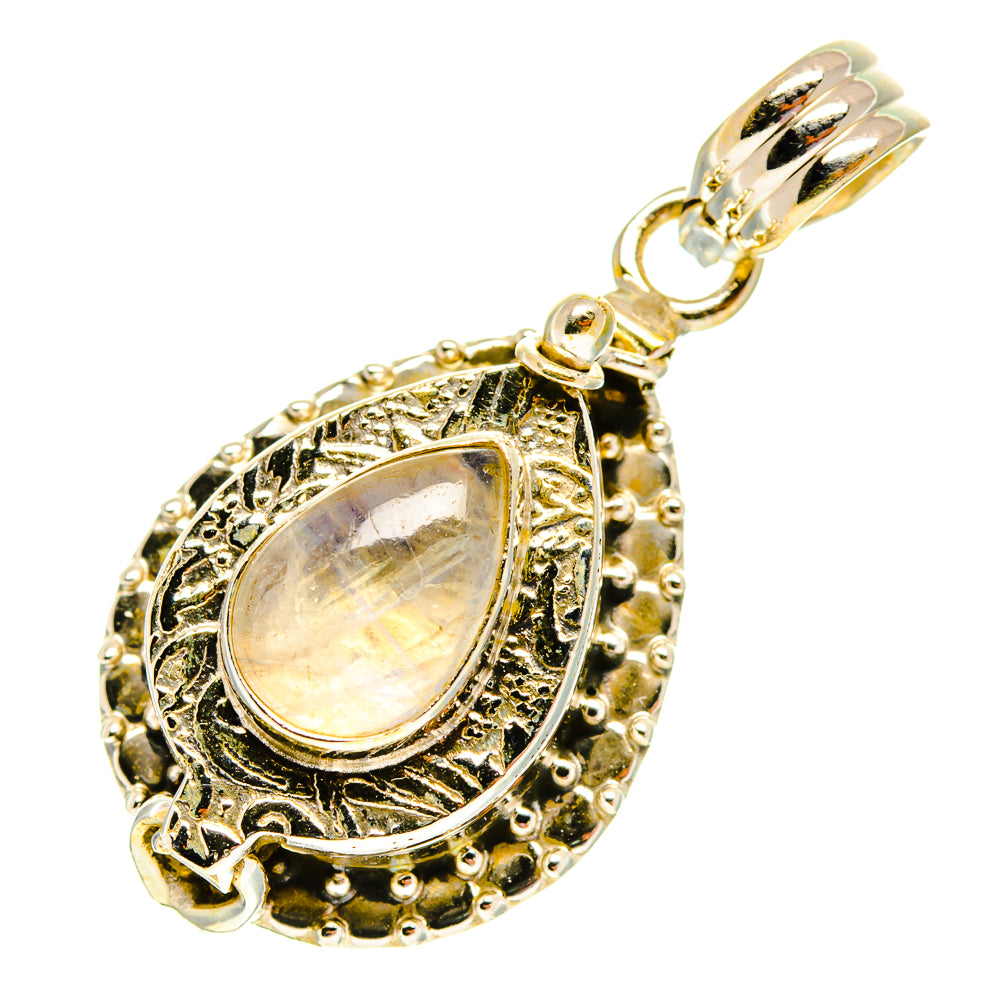 Rainbow Moonstone Pendants handcrafted by Ana Silver Co - PD3138