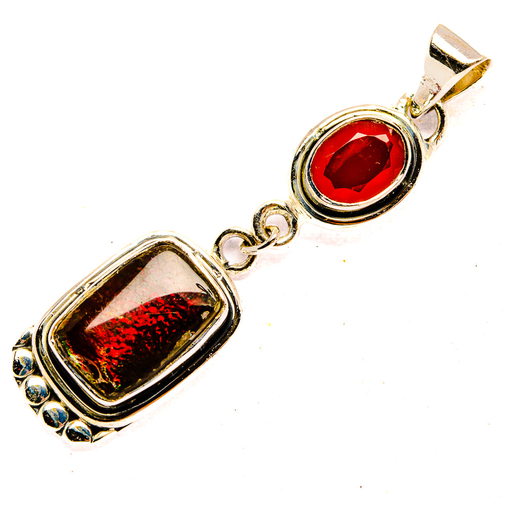 Ammolite Pendants handcrafted by Ana Silver Co - PD31426 - Photo 2