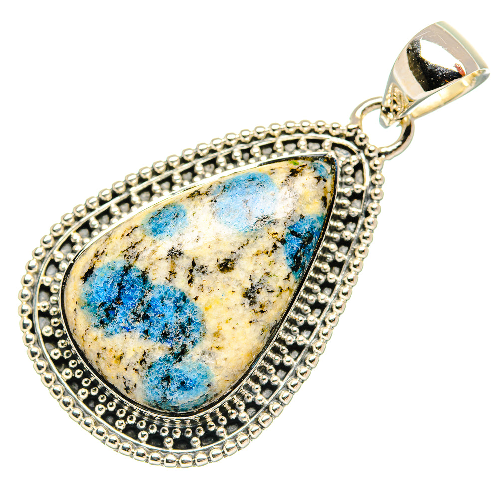 K2 Blue Azurite Pendants handcrafted by Ana Silver Co - PD31447 - Photo 2