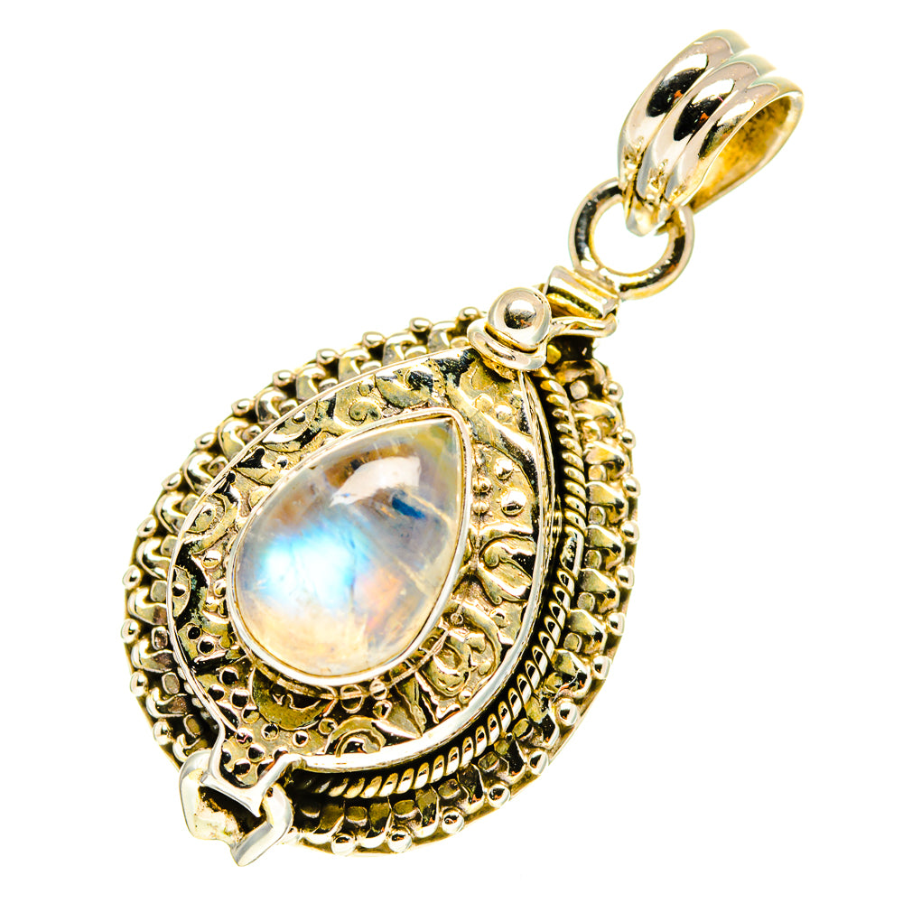Rainbow Moonstone Pendants handcrafted by Ana Silver Co - PD3156