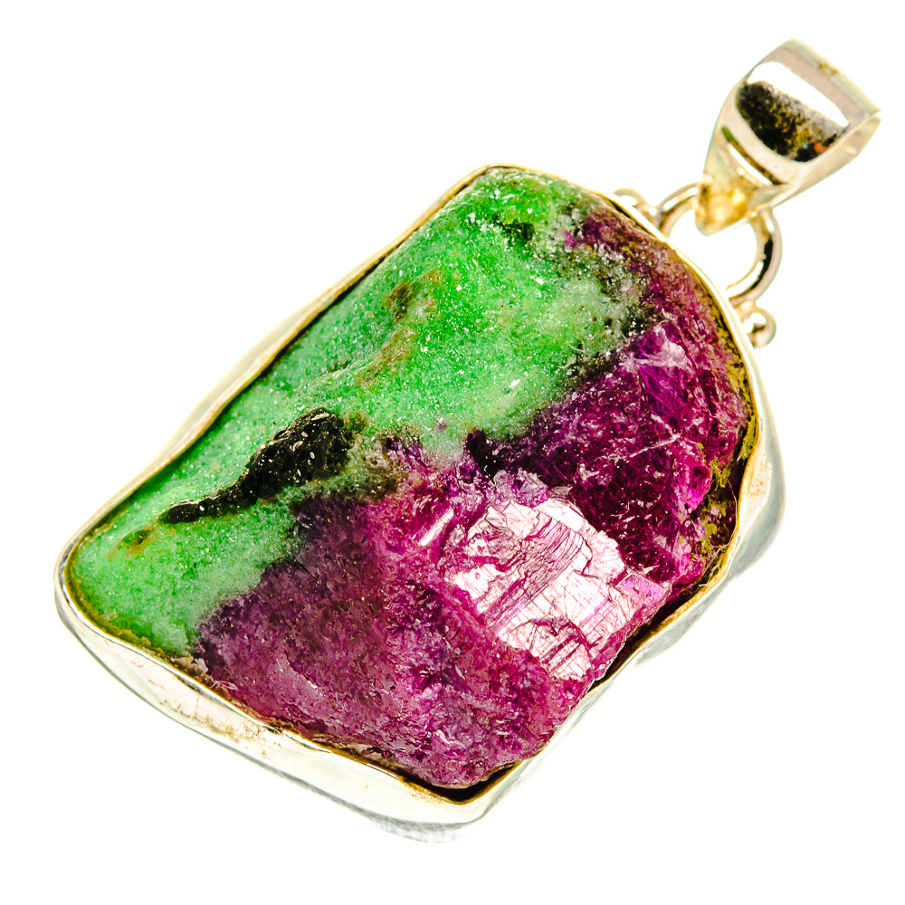 Ruby Zoisite Pendants handcrafted by Ana Silver Co - PD3164