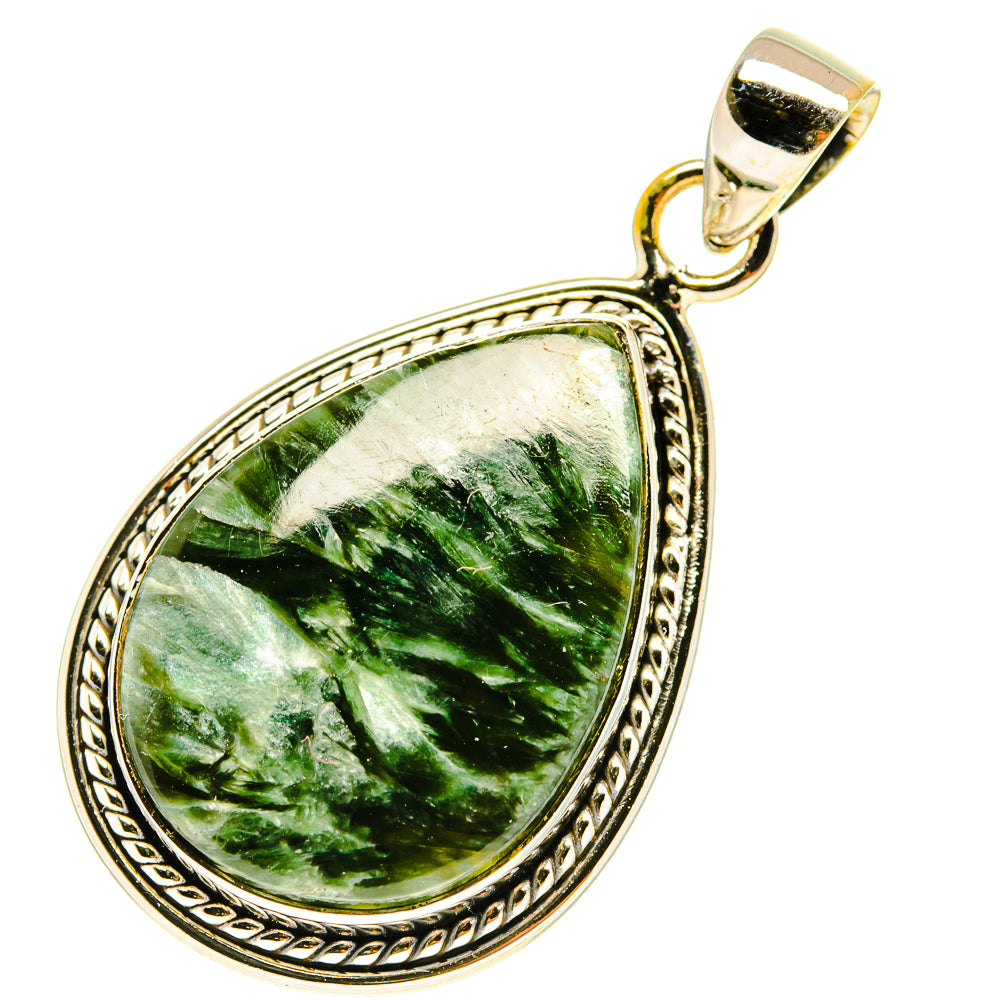 Seraphinite Pendants handcrafted by Ana Silver Co - PD3165