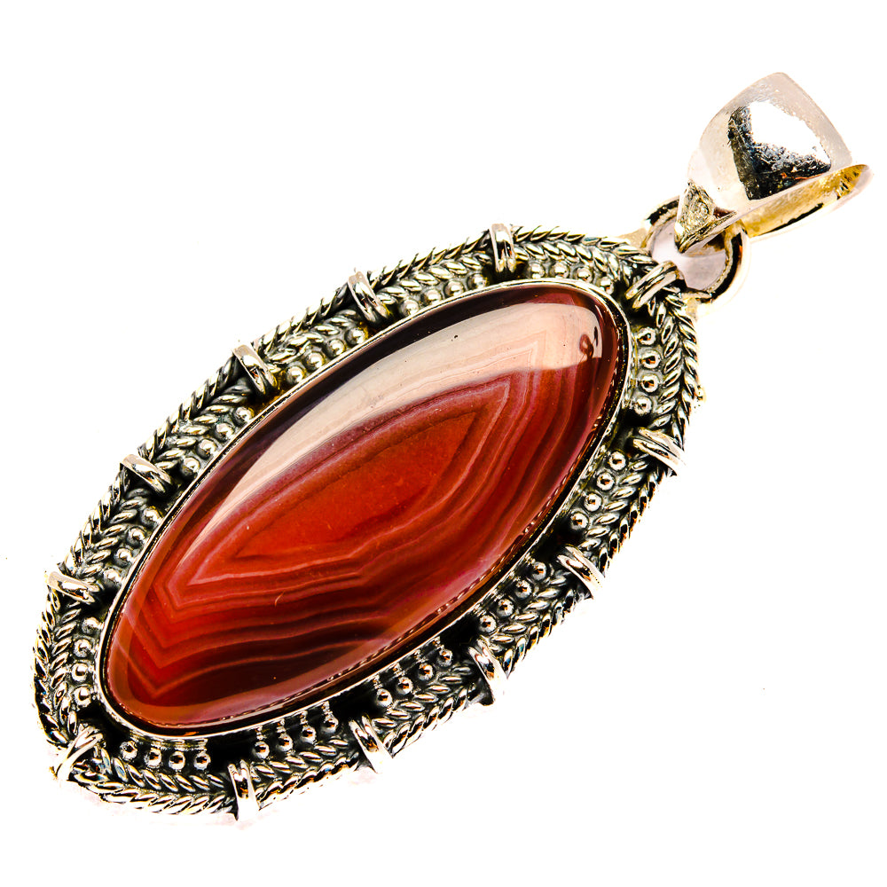 Moroccan Agate Pendants handcrafted by Ana Silver Co - PD31746 - Photo 2