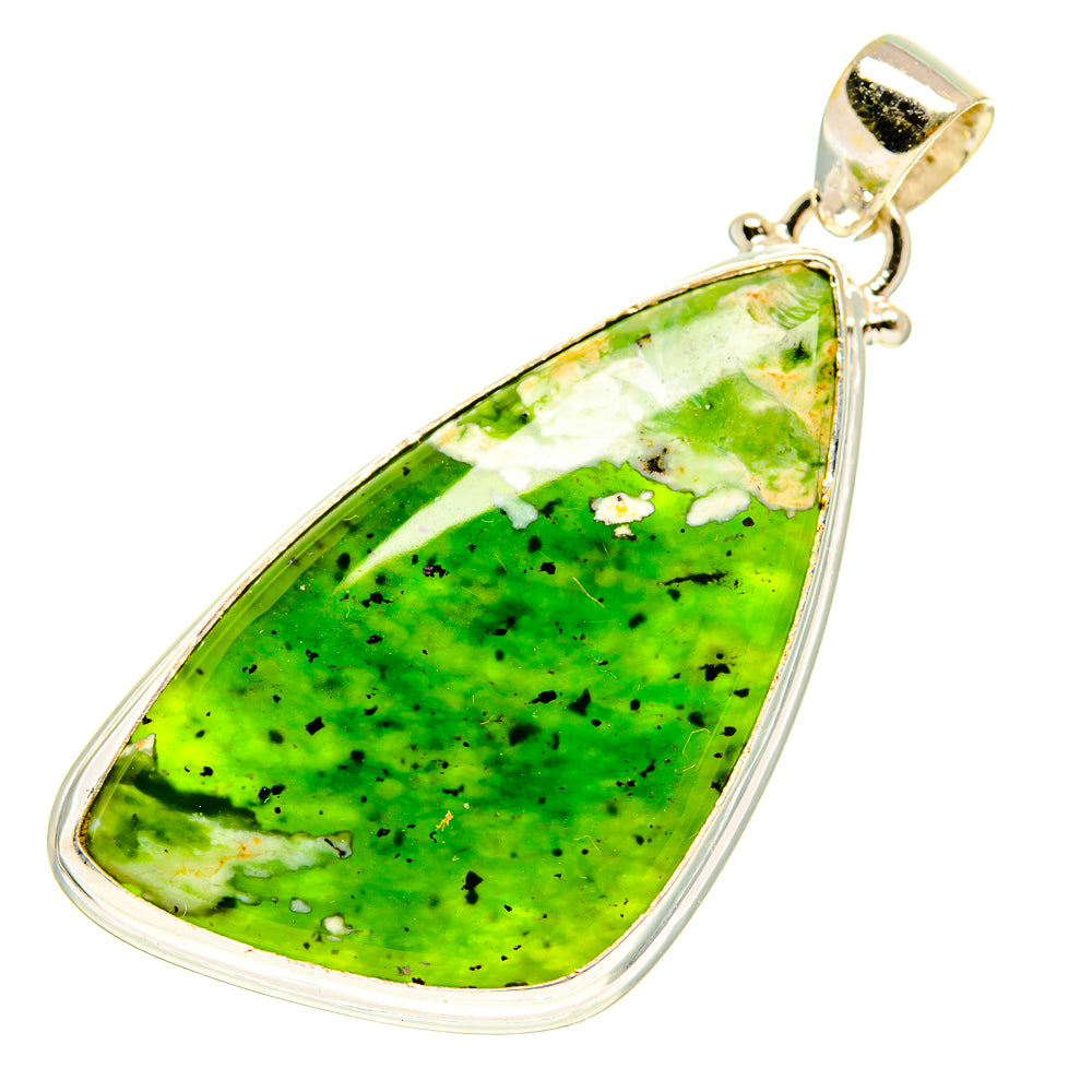 Australian Green Opal Pendants handcrafted by Ana Silver Co - PD3179