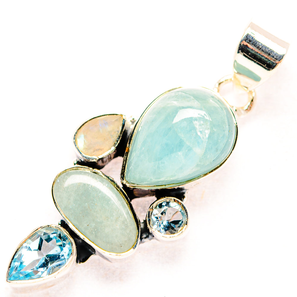 Aquamarine Pendants handcrafted by Ana Silver Co - PD31885 - Photo 2