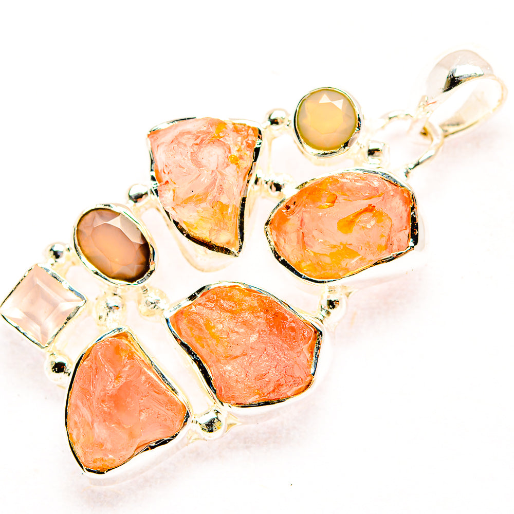Rose Quartz Pendants handcrafted by Ana Silver Co - PD31889 - Photo 2