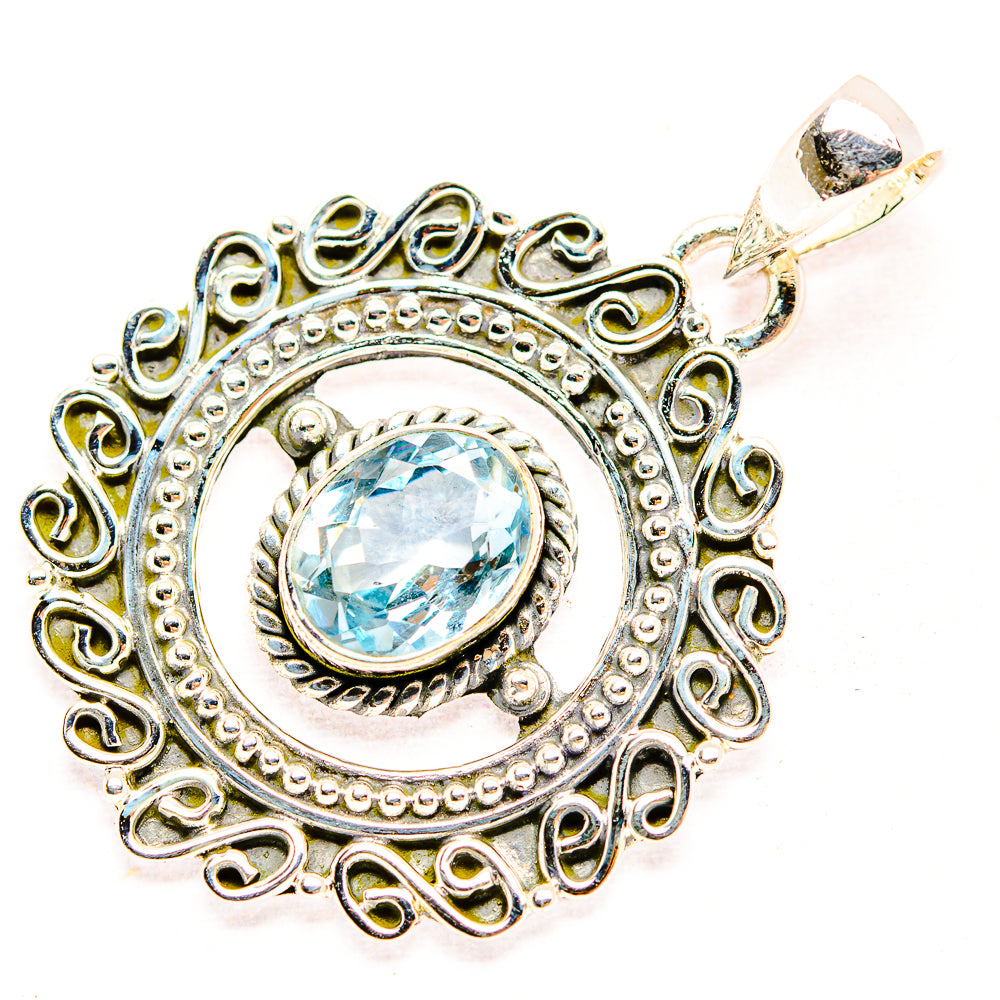 Blue Topaz Pendants handcrafted by Ana Silver Co - PD31932 - Photo 2