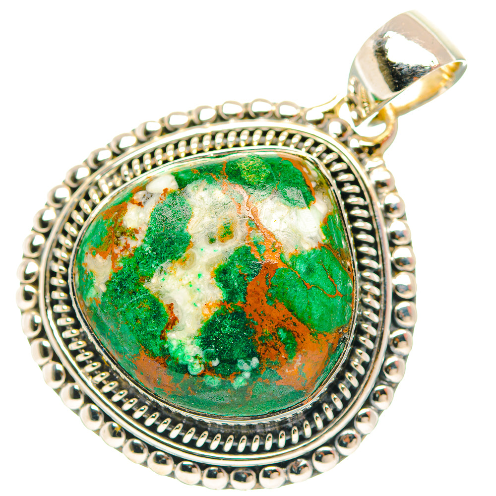 Chrysocolla Pendants handcrafted by Ana Silver Co - PD31955 - Photo 2
