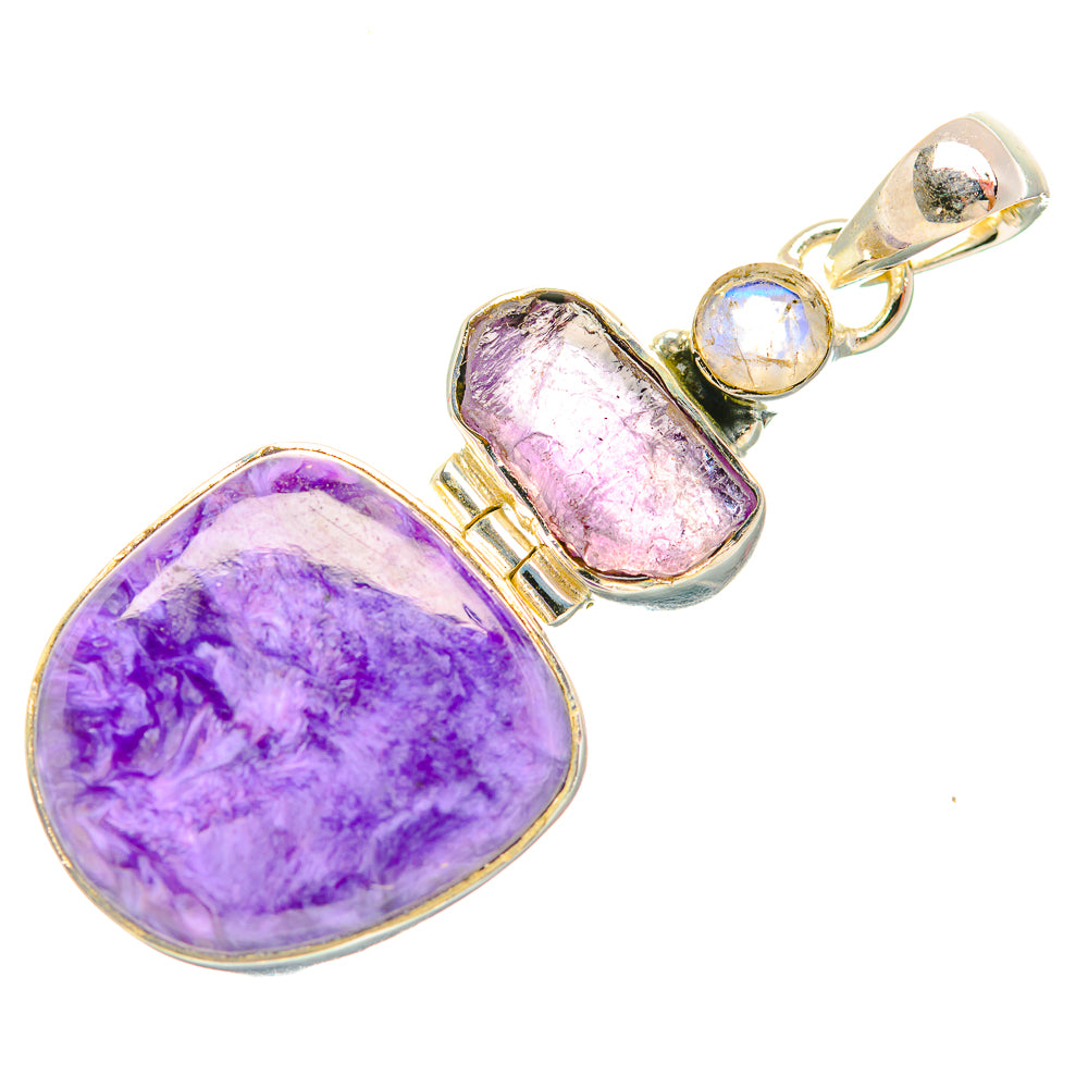 Charoite Pendants handcrafted by Ana Silver Co - PD31966 - Photo 2