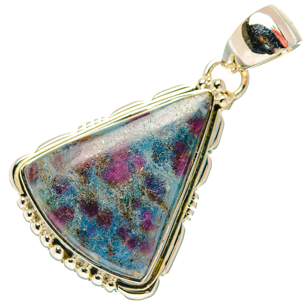 Ruby Fuchsite Pendants handcrafted by Ana Silver Co - PD31983 - Photo 2