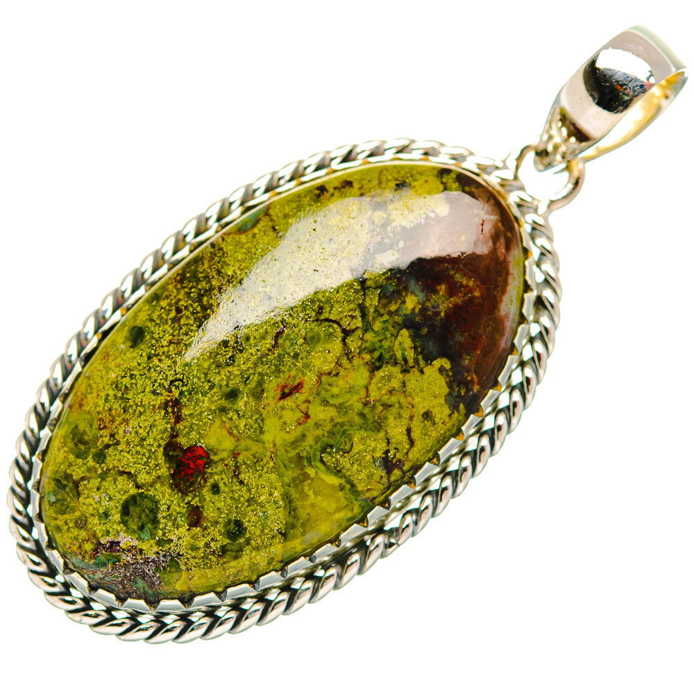 Dragon's Blood Stone Pendants handcrafted by Ana Silver Co - PD32078 - Photo 2