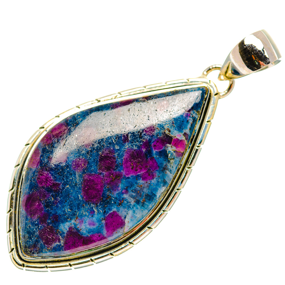 Ruby Fuchsite Pendants handcrafted by Ana Silver Co - PD32082 - Photo 2