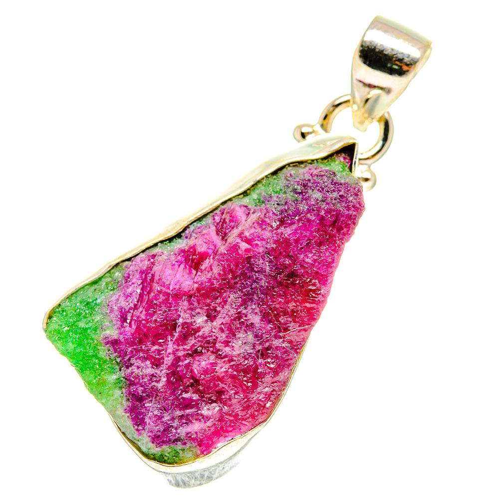 Ruby Zoisite Pendants handcrafted by Ana Silver Co - PD3209