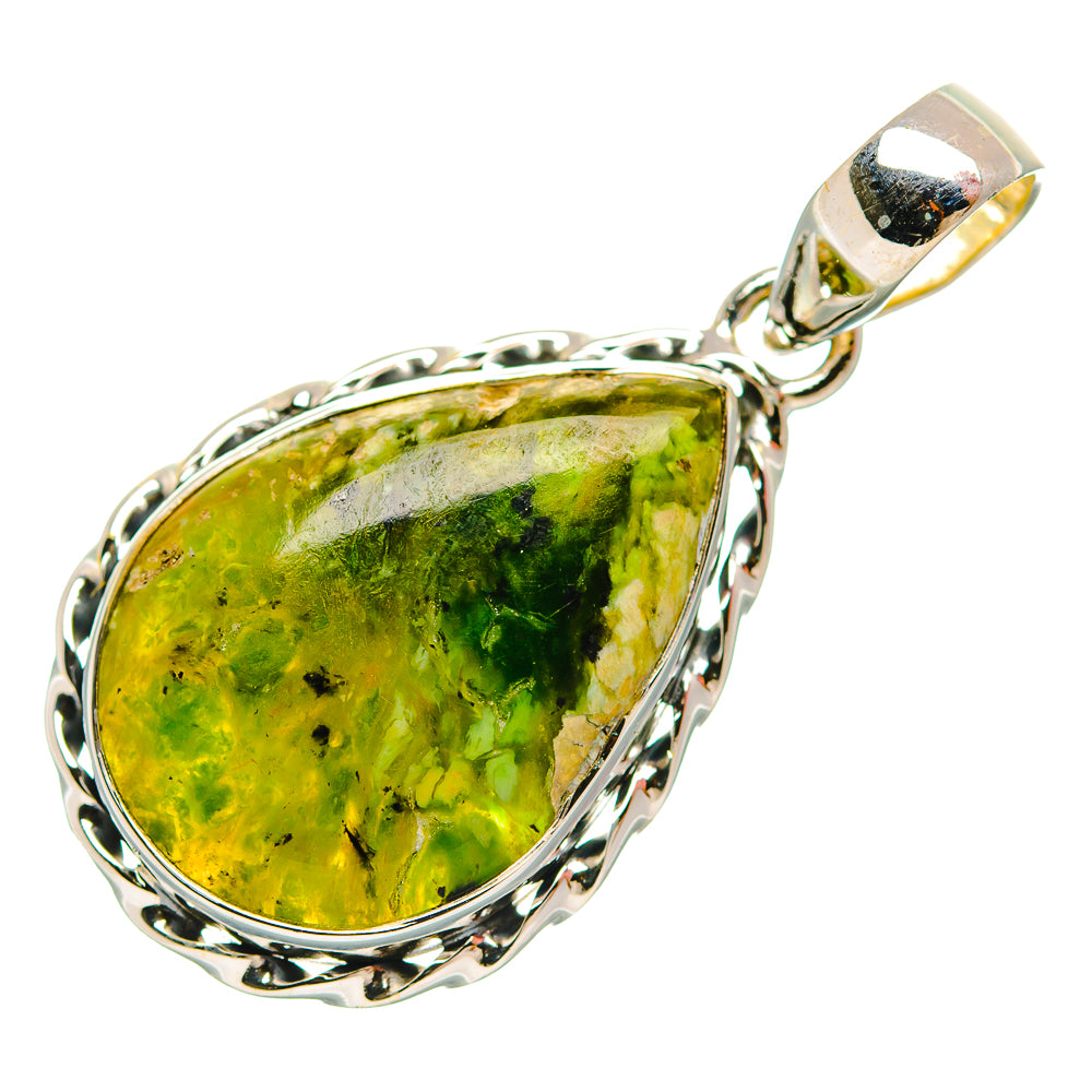 Australian Green Opal Pendants handcrafted by Ana Silver Co - PD32114 - Photo 2