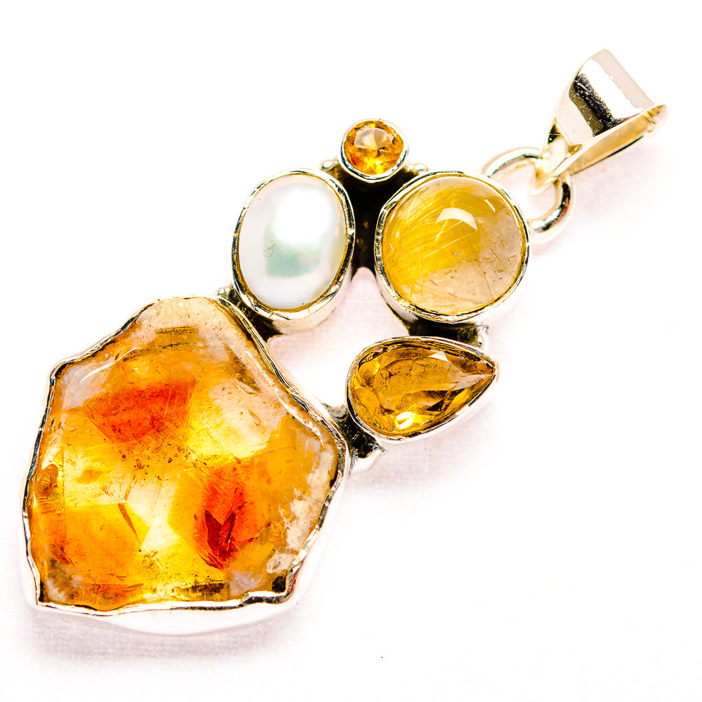 Citrine Pendants handcrafted by Ana Silver Co - PD32132 - Photo 2