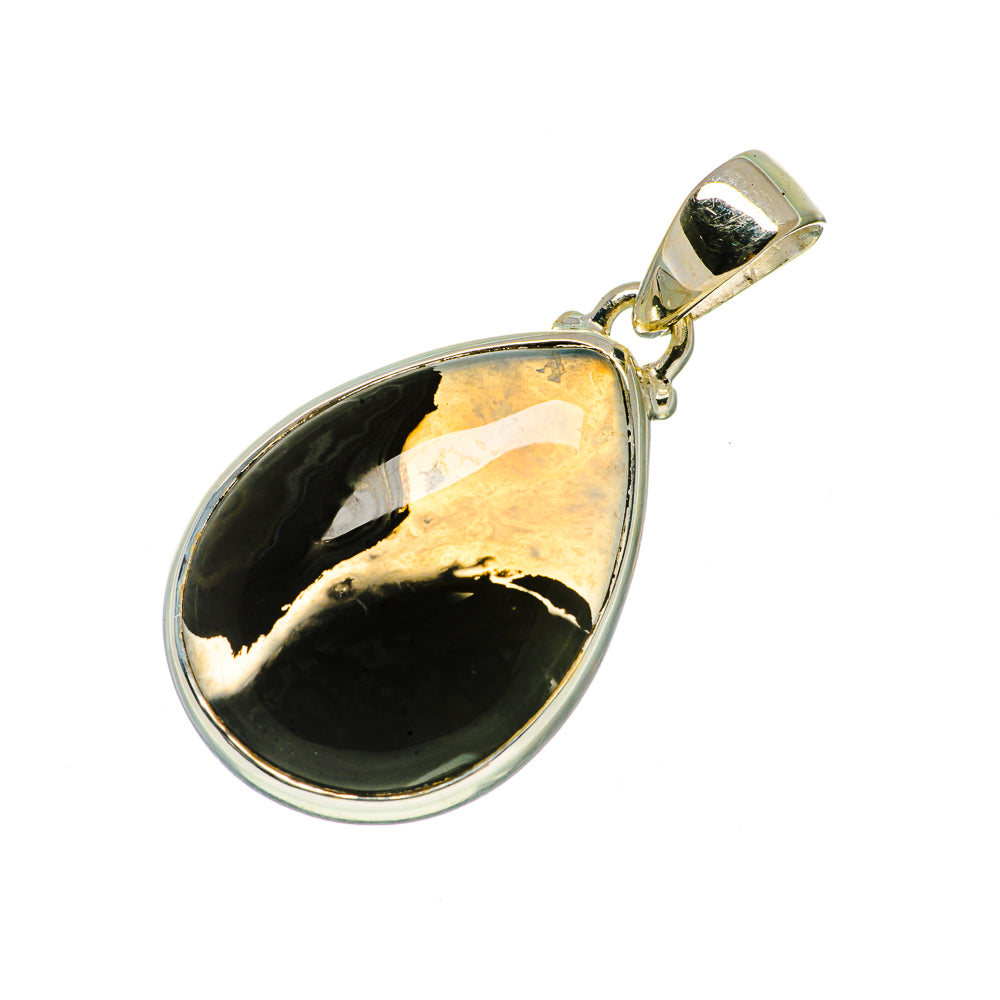 Psilomelane Pendants handcrafted by Ana Silver Co - PD731364