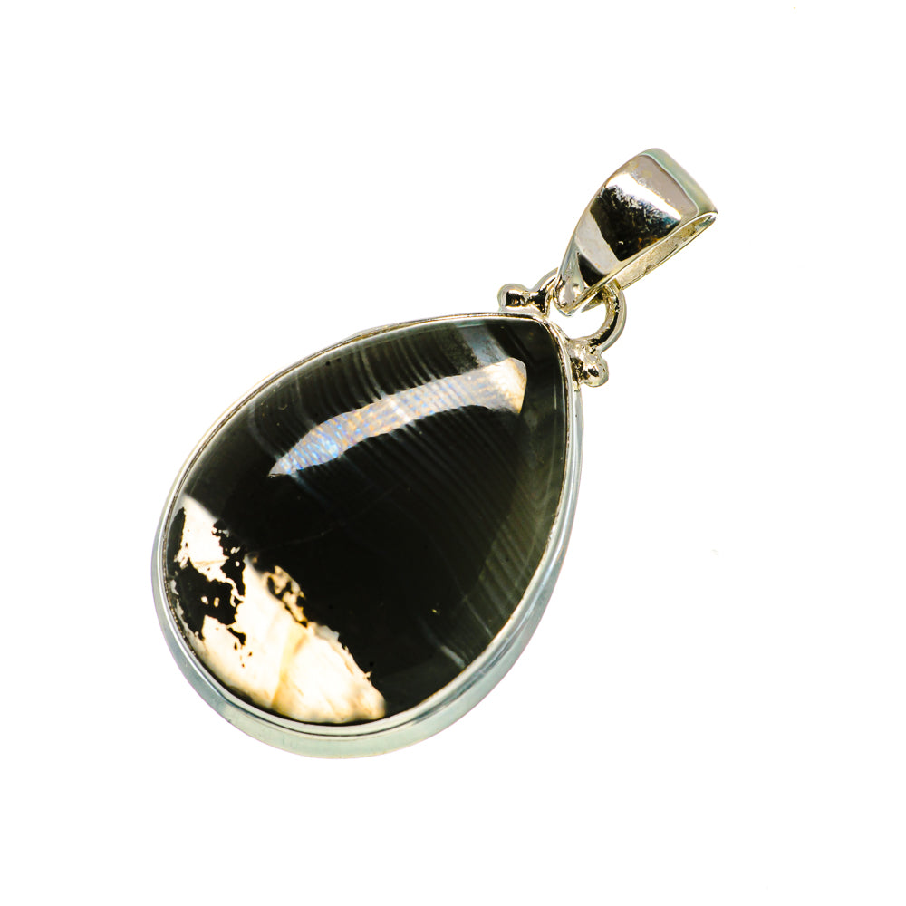 Psilomelane Pendants handcrafted by Ana Silver Co - PD731369 - Photo 2