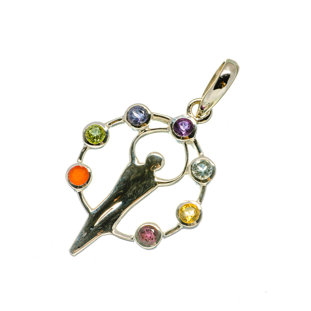 Multi-Stone Chakra Pendants handcrafted by Ana Silver Co - PD731387