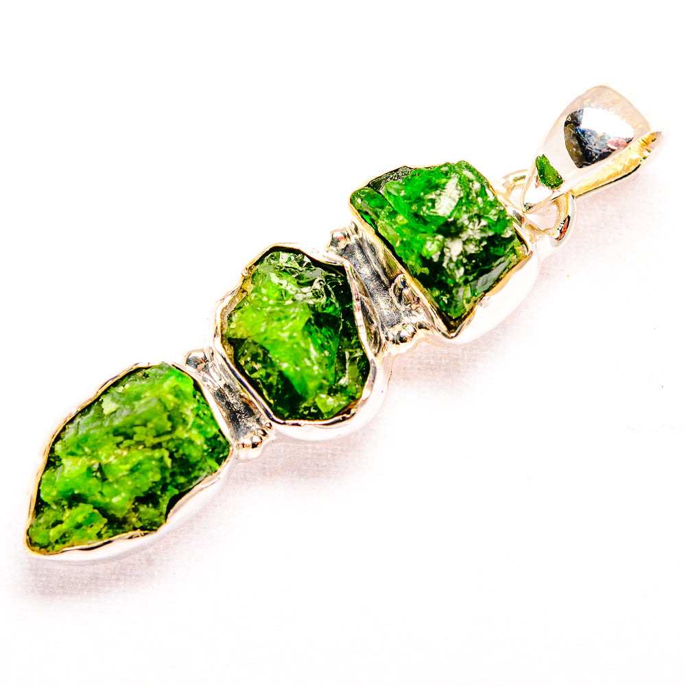Chrome Diopside Pendants handcrafted by Ana Silver Co - PD32145 - Photo 2