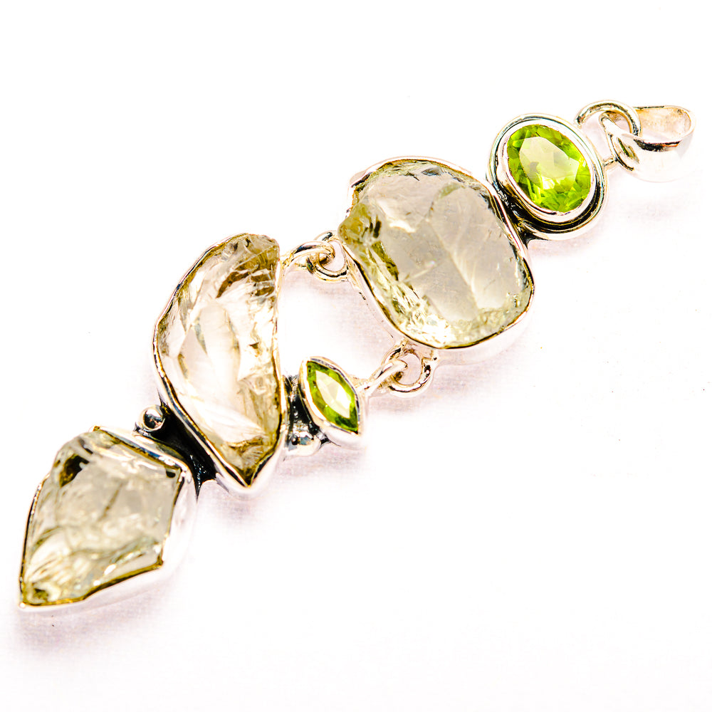 Green Amethyst Pendants handcrafted by Ana Silver Co - PD32149 - Photo 2
