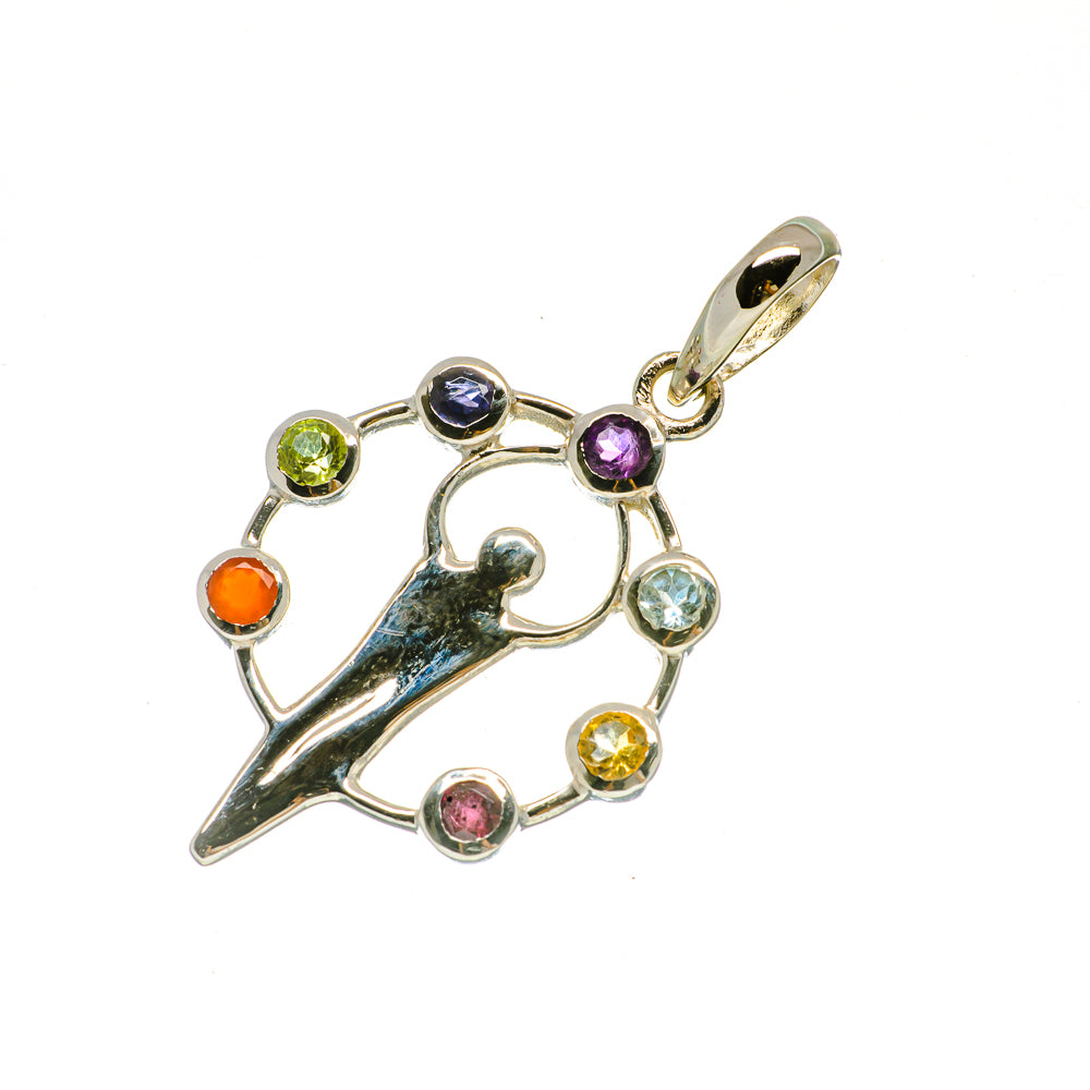 Multi-Stone Chakra Pendants handcrafted by Ana Silver Co - PD731685