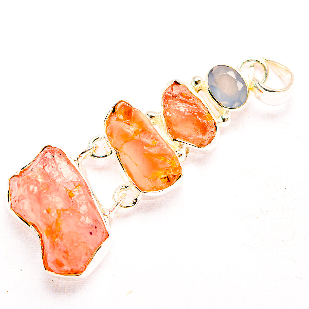 Rose Quartz Pendants handcrafted by Ana Silver Co - PD32176 - Photo 2