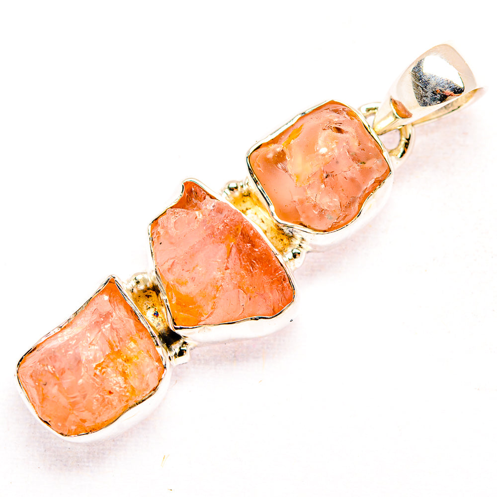 Rose Quartz Pendants handcrafted by Ana Silver Co - PD32192 - Photo 2