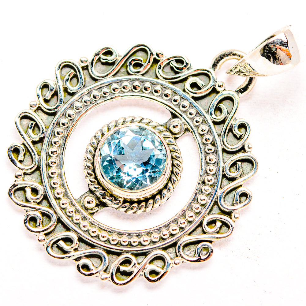 Blue Topaz Pendants handcrafted by Ana Silver Co - PD32258 - Photo 2