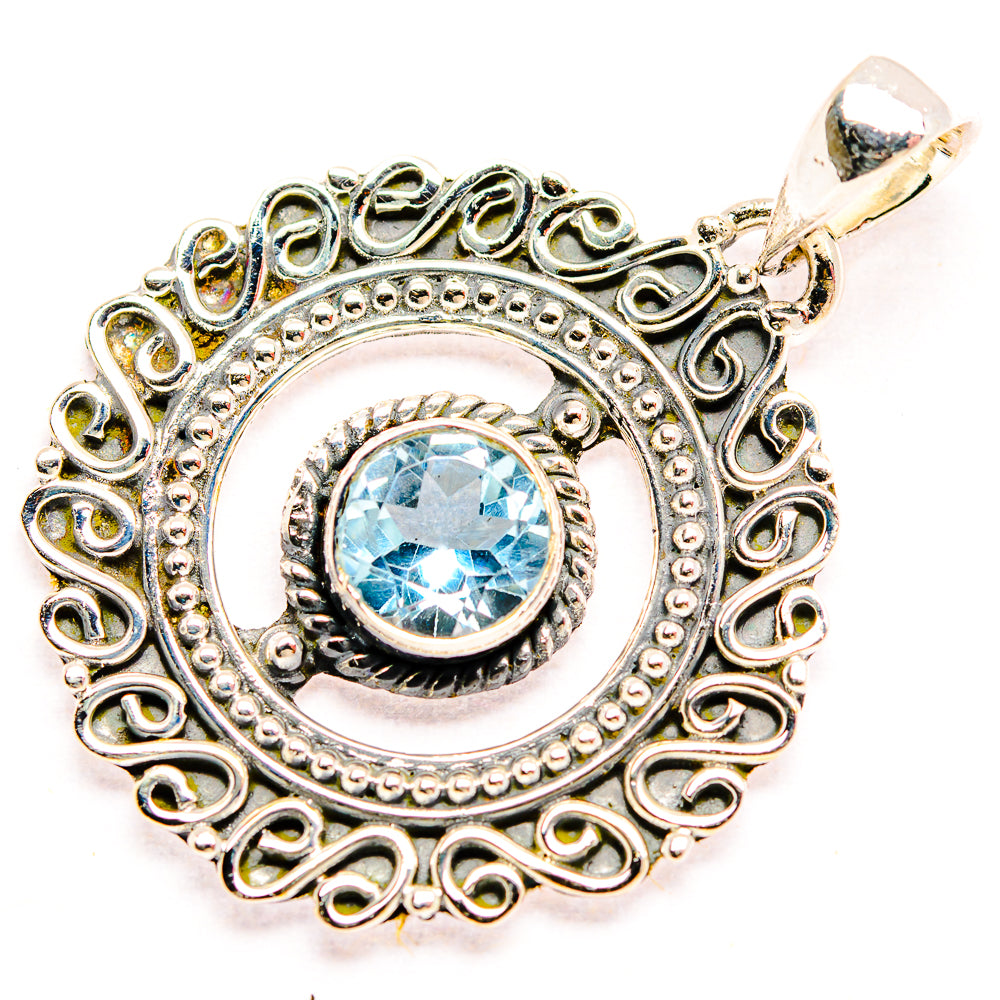 Blue Topaz Pendants handcrafted by Ana Silver Co - PD32267 - Photo 2