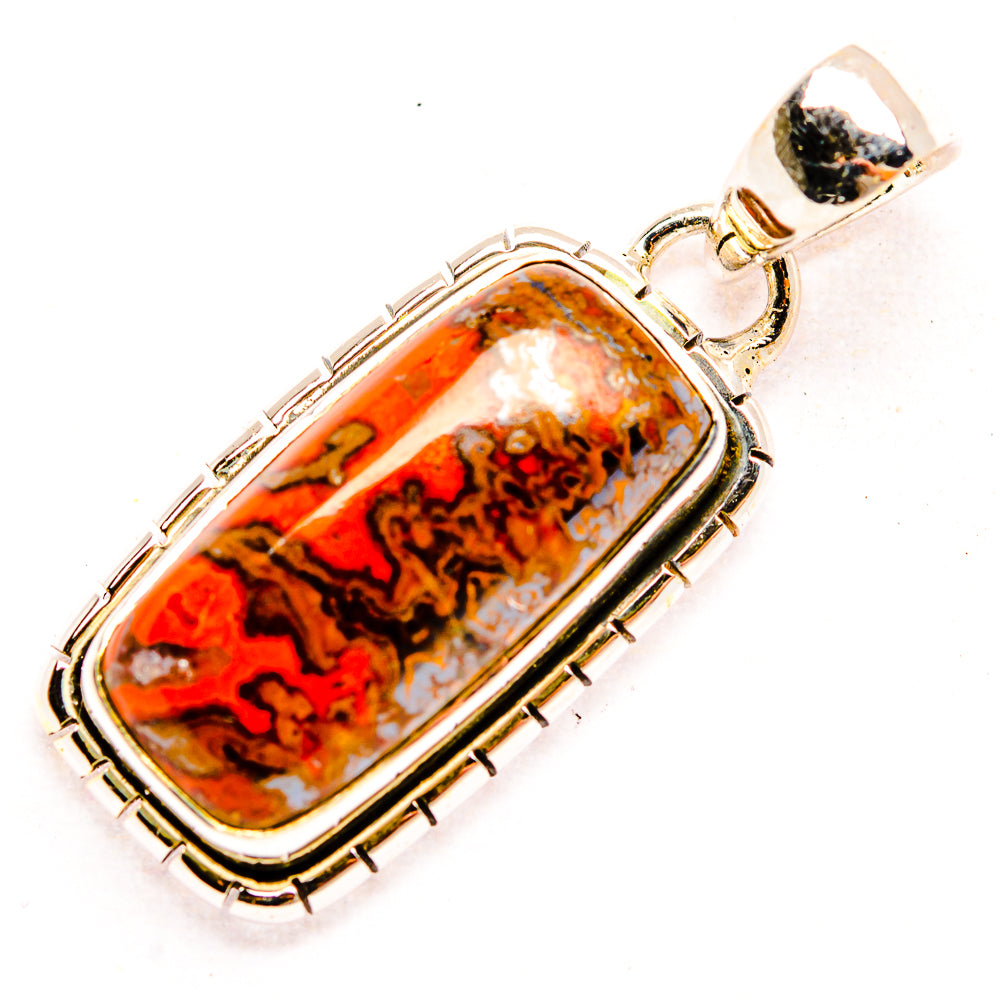 Moroccan Agate Pendants handcrafted by Ana Silver Co - PD32295 - Photo 2
