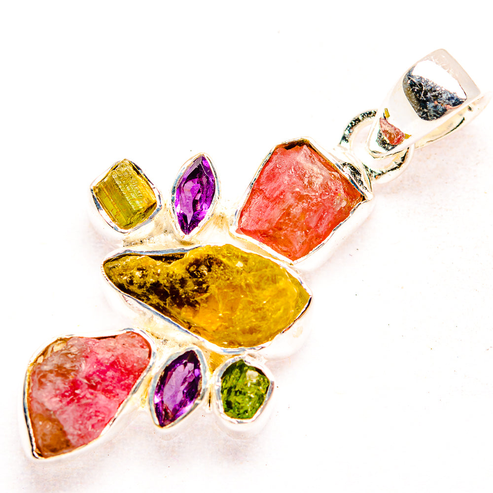 Tourmaline Pendants handcrafted by Ana Silver Co - PD32303 - Photo 2