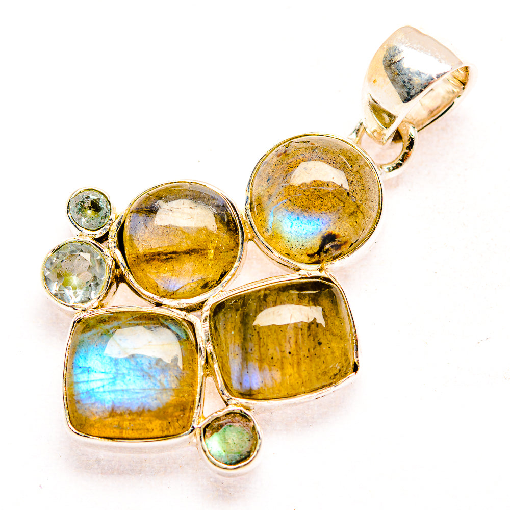 Labradorite Pendants handcrafted by Ana Silver Co - PD32309 - Photo 2