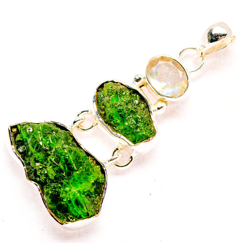 Chrome Diopside Pendants handcrafted by Ana Silver Co - PD32310 - Photo 2
