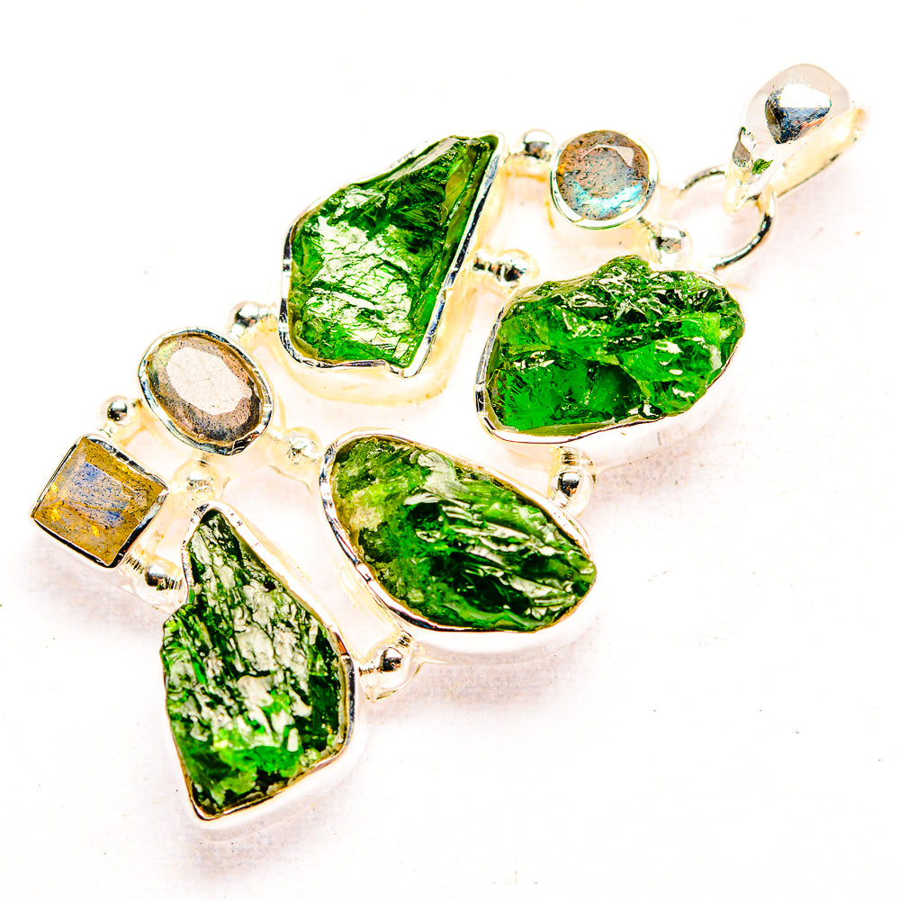 Chrome Diopside Pendants handcrafted by Ana Silver Co - PD32328 - Photo 2