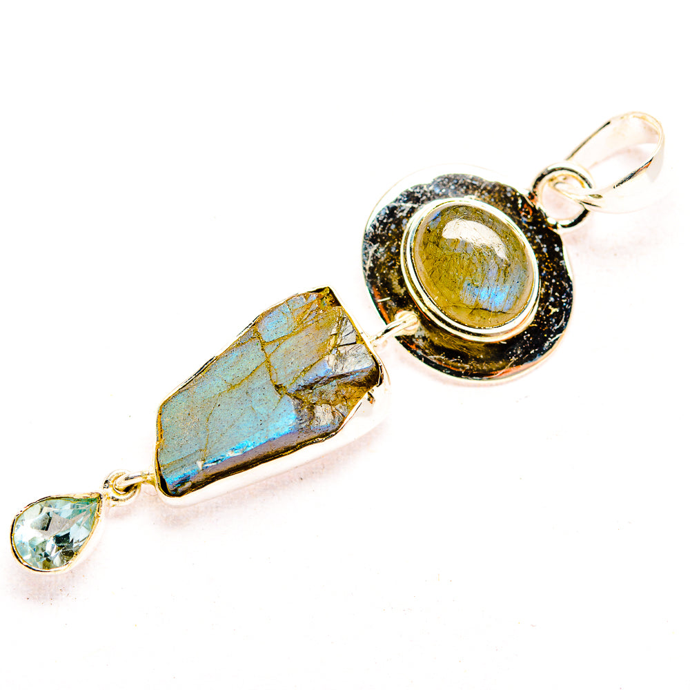 Labradorite Pendants handcrafted by Ana Silver Co - PD32335 - Photo 2
