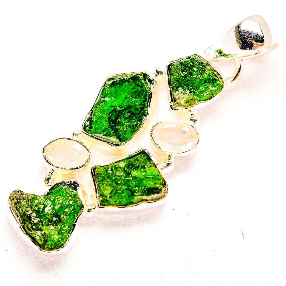 Chrome Diopside Pendants handcrafted by Ana Silver Co - PD32346 - Photo 2