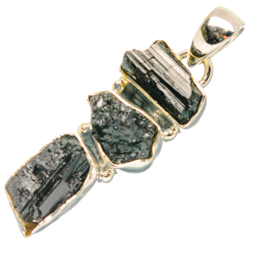 Black Tourmaline Pendants handcrafted by Ana Silver Co - PD32412 - Photo 2