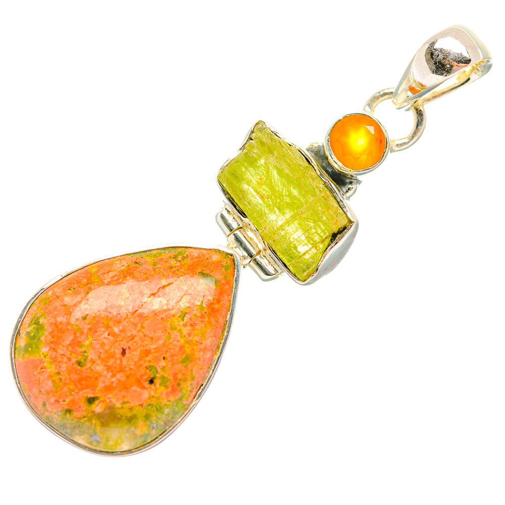 Unakite Pendants handcrafted by Ana Silver Co - PD32418 - Photo 2