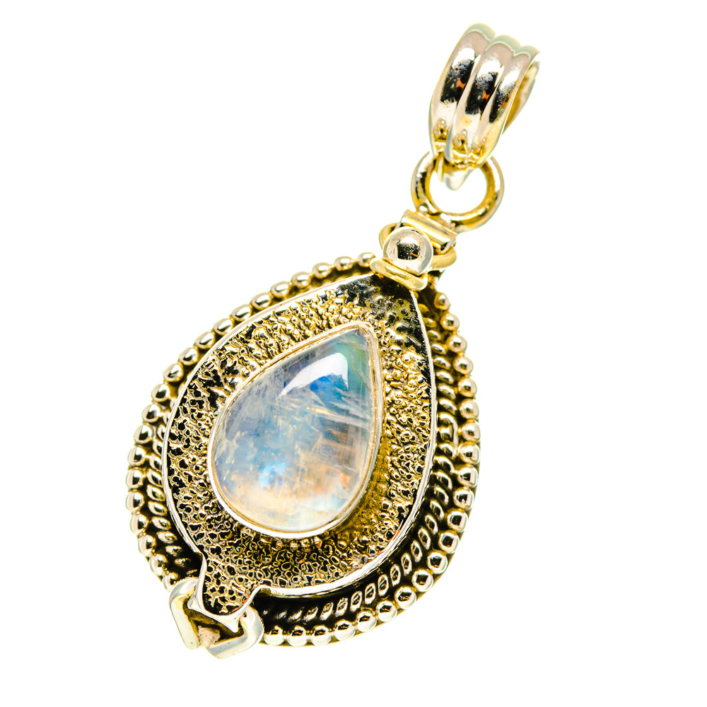 Rainbow Moonstone Pendants handcrafted by Ana Silver Co - PD3243