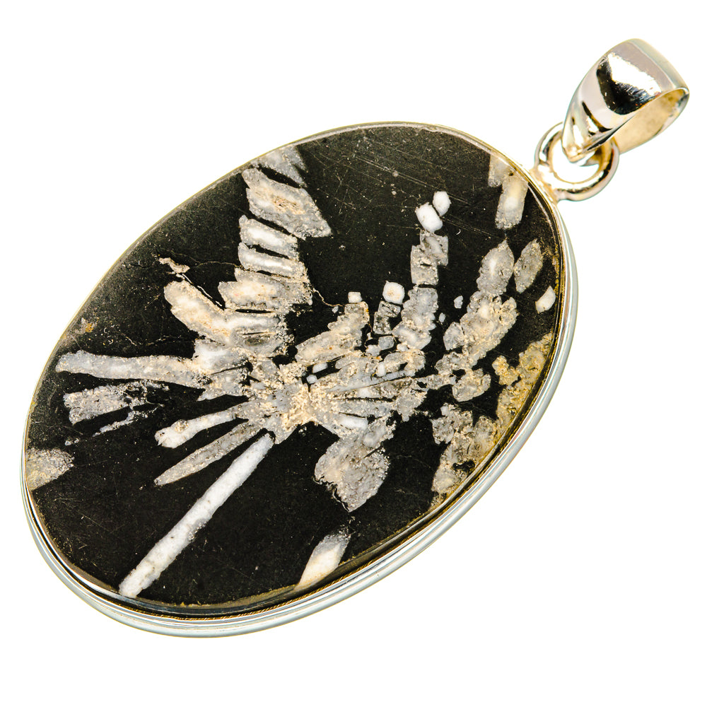 Chrysanthemum Stone Pendants handcrafted by Ana Silver Co - PD32462 - Photo 2